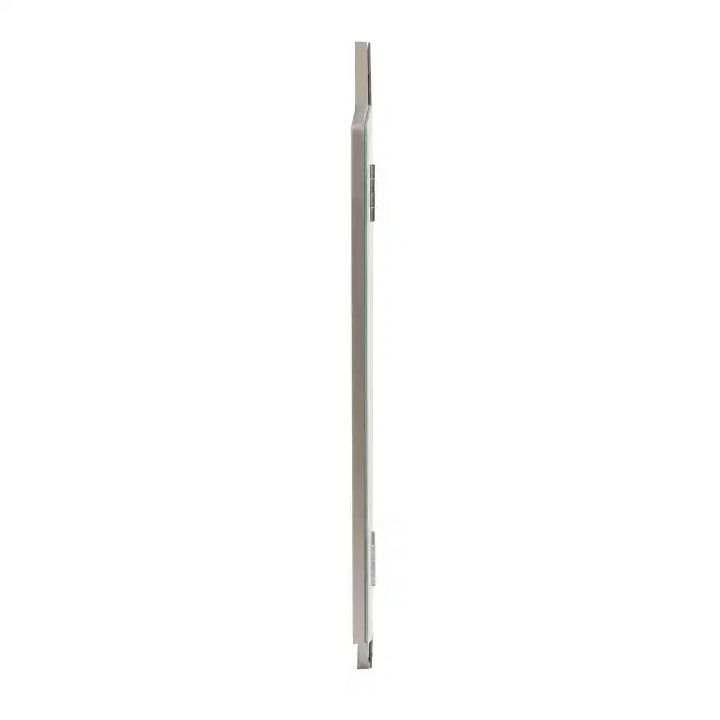 Beveled Bi-Fold Vanity Mirror: Modern Rectangle, Wall Mount, MDF Frame, 32x30"