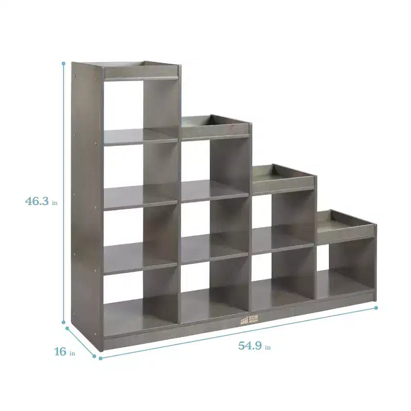 Meuble de rangement 4-3-2-1 à cube double face, mobilier de classe