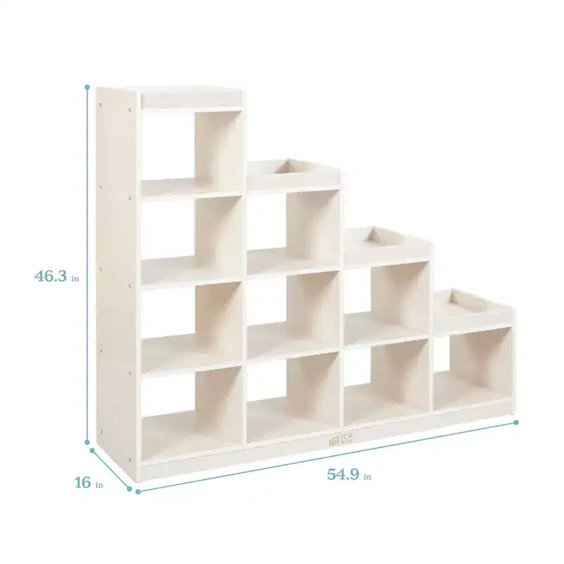 Meuble de rangement 4-3-2-1 à cube double face, mobilier de classe