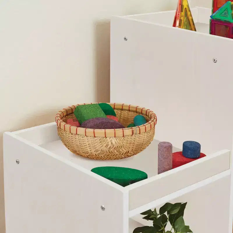 Meuble de rangement 4-3-2-1 à cube double face, mobilier de classe