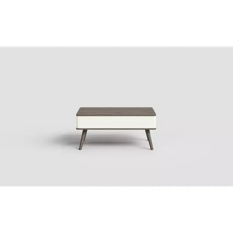 Table basse relevable en bois de 101,6 cm avec rangement caché -