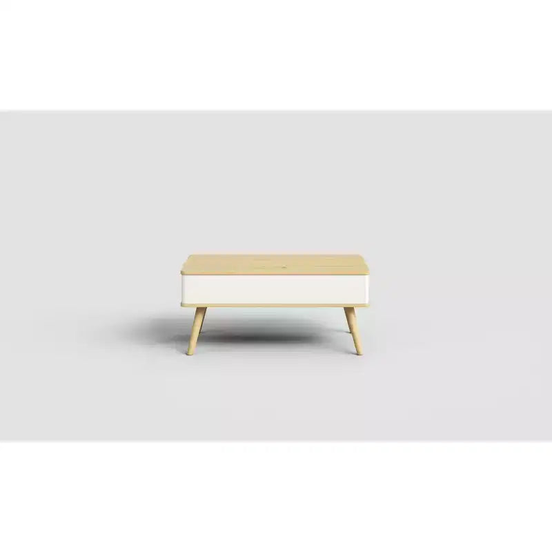 Table basse relevable en bois de 101,6 cm avec rangement caché -