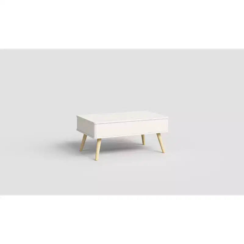 Table basse relevable en bois de 101,6 cm avec rangement caché -