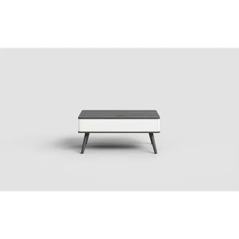 Table basse relevable en bois de 101,6 cm avec rangement caché -