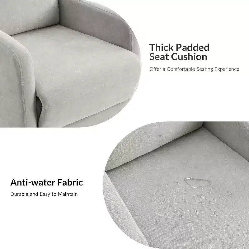 Fauteuil inclinable pivotant en lot de 2 avec fonction pivotante