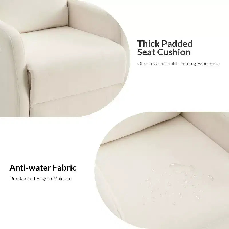 Fauteuil inclinable pivotant en lot de 2 avec fonction pivotante