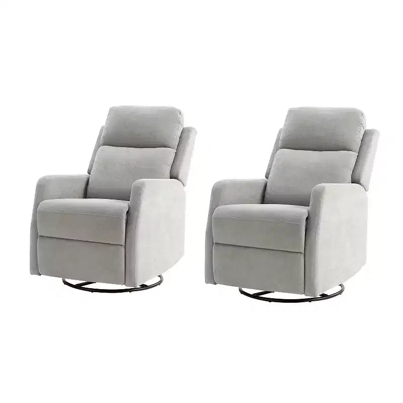 Swivel rocker Recliner Set of 2 With Swivel Function|