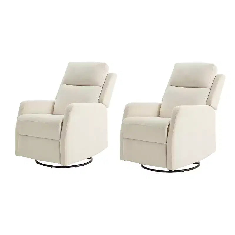 Swivel rocker Recliner Set of 2 With Swivel Function|
