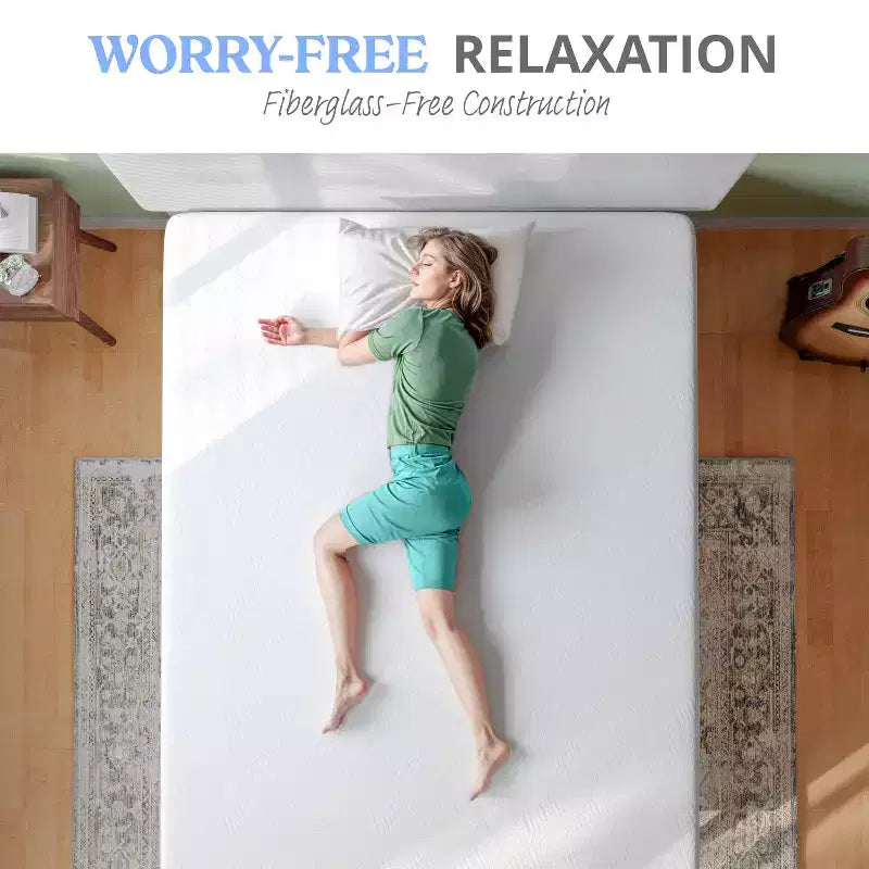 3-Layer Memory Foam Mattress in a Box with Green Tea Infusion, Cooling Gel, CertiPUR-US Certified Foam and Washable Cover
