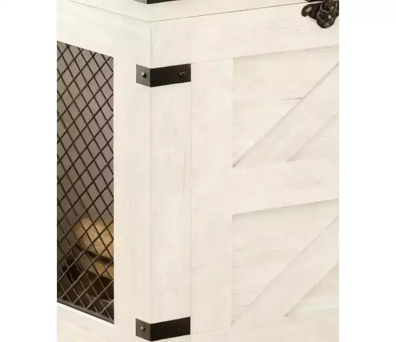 Small Space Side Table, Lift Top End Table, Rustic Nightstand with Storage Cabinet & Lock