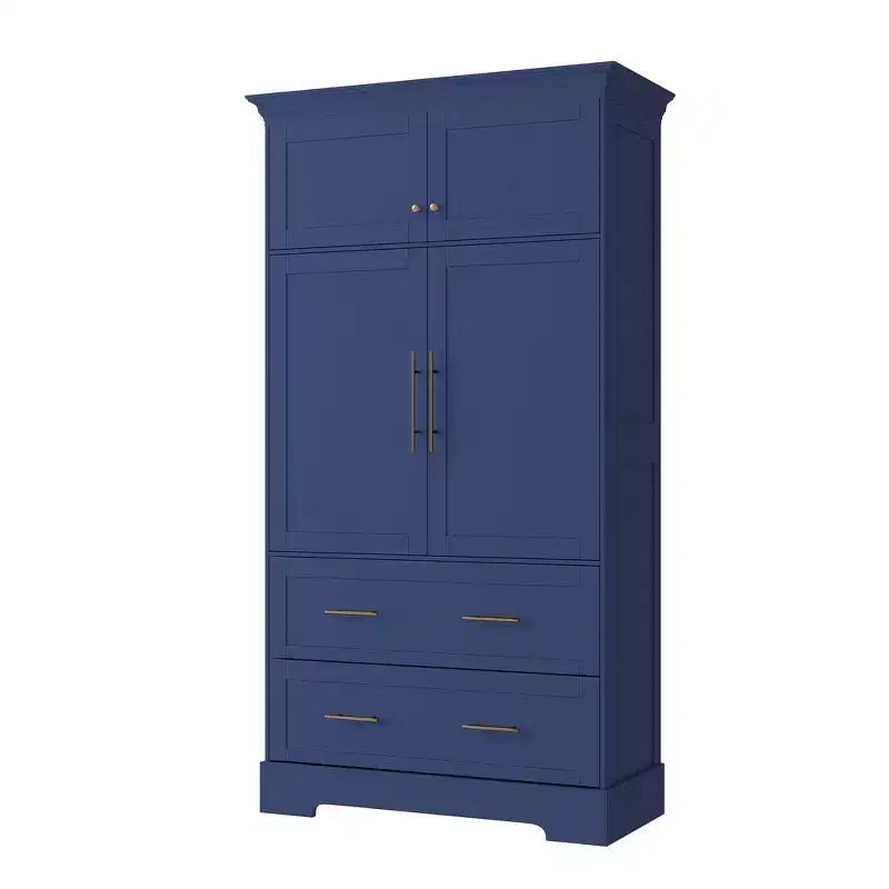 Garde-manger de cuisine autoportant de 184,4 cm de haut, buffets, grand placard de rangement avec 4 portes