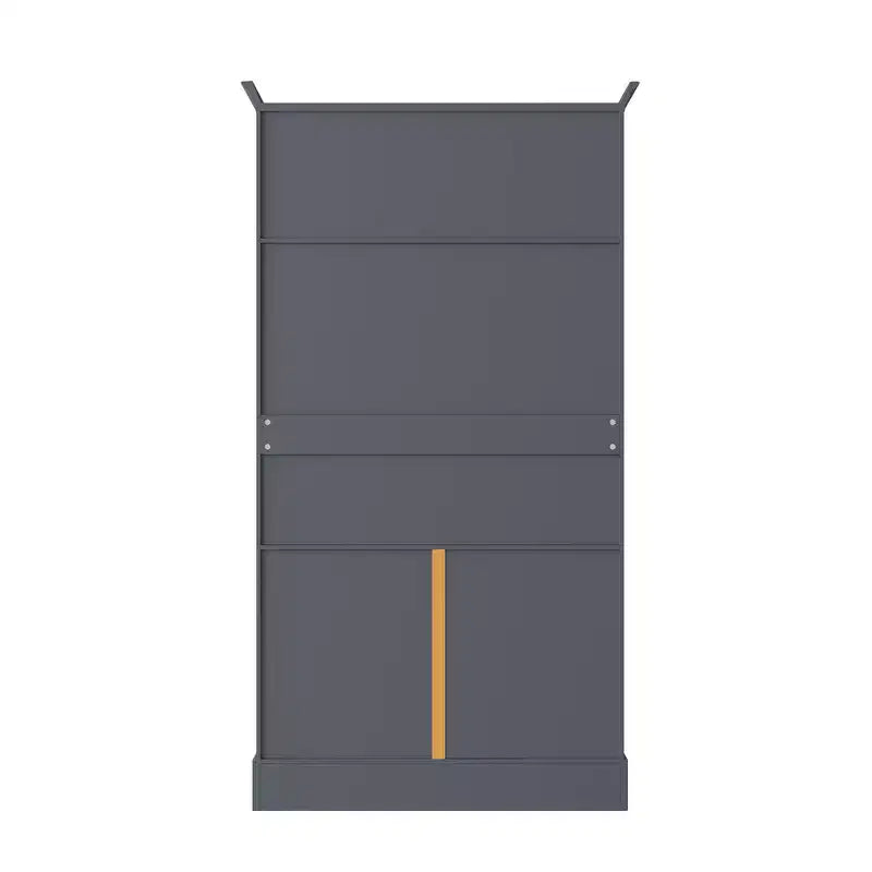 Garde-manger de cuisine autoportant de 184,4 cm de haut, buffets, grand placard de rangement avec 4 portes